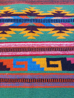 Zapotec Handwoven Wool Rug; 22"x44"; ZP4-10