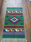 Zapotec Handwoven Wool Rug; 22"x44"; ZP4-16