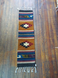 Zapotec Handwoven Wool Runner; 10"x40"; Z16-1