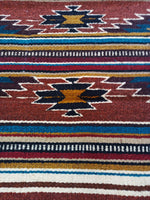 Zapotec Handwoven Wool Rug; 22"x44"; ZP4-5