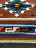 Zapotec Handwoven Wool Rug; 22"x44"; Z4-6