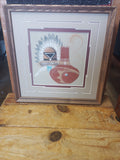 Navajo Sand Painting by Michael Watchman; 13"x13"; SP96-6