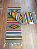Zapotec Handwoven Wool Runner; 15"x80"; Z23-4