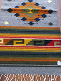 Zapotec Handwoven Wool Rug; 22"x44"; Z4-1