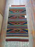 Zapotec Handwoven Wool Rug; 22"x44"; ZP4-5