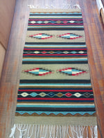 Zapotec Handwoven Wool Rug; 30"x60"; ZAP9-3-14