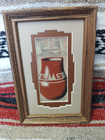 Navajo Sand Painting by Herman Tyler Jr; 6"x9"; SP17-G