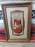 Navajo Sand Painting by Herman Tyler Jr; 6"x9"; SP17-G