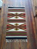 Zapotec Handwoven Wool Rug; 22"x44"; Z4-12