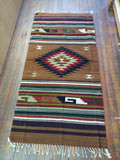 Zapotec Handwoven Wool Rug; 30"x60"; Z22-1