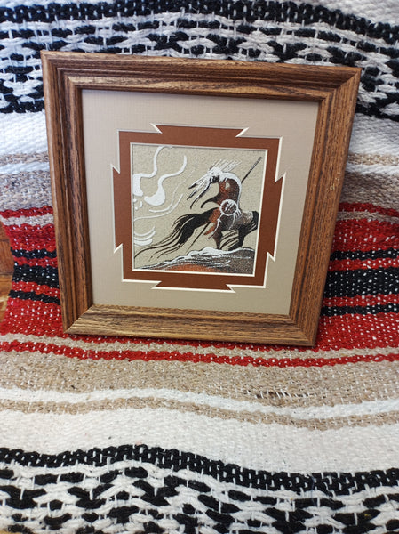 Navajo Sand Painting by Michael Watchman; 7"x7"; SP911-7