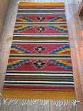Zapotec Handwoven Wool Rug; 30" x 60"; Z17-8