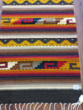 Zapotec Handwoven Wool Rug; 22"x44"; Z4-4