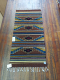 Zapotec Handwoven Wool Rug; 22"x44", ZAP30-2