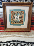 Navajo Sand Painting by Marlene Doby; 7"x7"; SP911-11