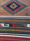 Zapotec Handwoven Wool Rug; 30"x60"; Z22-4