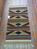 Zapotec Handwoven Wool Rug; 22"x44"; ZP4-4