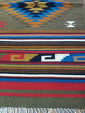 Zapotec Handwoven Wool Rug; 30"x60"; Z22-2