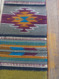 Zapotec Handwoven Wool Runner; 10"x40"; ZAP15-4