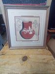 Navajo Sand Painting by Herman Tyler, Jr; 13"x13"; SP96-3
