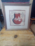 Navajo Sand Painting by Herman Tyler, Jr; 13"x13"; SP96-3
