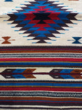 Zapotec handwoven Wool Rug; 22"x44"; Z4-5