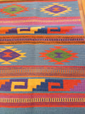 Zapotec Handwoven Wool Rug; 22"x44"; ZP4-14