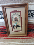 Navajo Sand Painting by Michael Watchman; 6"x9"; SP17-A
