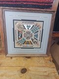 Navajo Sand Painting by Marlene Doby; 13"x13"; SP-9-6-A