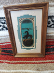 Navajo Sand Painting by Herman Tyler Jr; 6"x9"; SP17-D