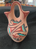 Authentic Jemez Pueblo Wedding Vase; JP4-2