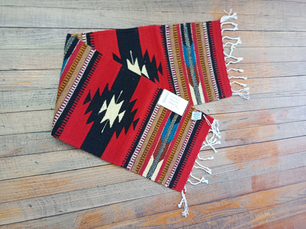 Zapotec Handwoven Wool Table Runner; 10"x40"; ZP99-3