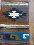 Zapotec handwoven Wool Runner; 10"x40"; ZP13-3