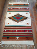 Zapotec Handwoven Wool Rug; 30"x60"; ZP28-4