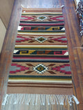 Zapotec Handwoven Wool Rug; 30"x60"; Z22-16