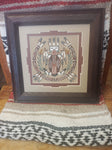 Navajo Sand Painting by Marlene Doby; 10"x10"; SP916-6