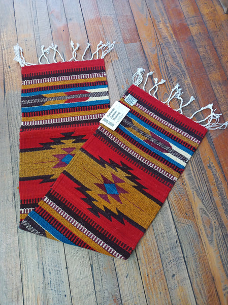 Zapotec Handwoven Wool Table Runner; 10"x40"; ZP99-6