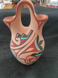 Authentic Jemez Pueblo Wedding Vase; JP4-2