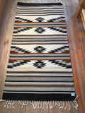 Zapotec Handwoven Wool Rug; 30"x60"; ZP7-17