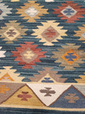 Handwoven Wool Rug;4'x6'; W4x6-5