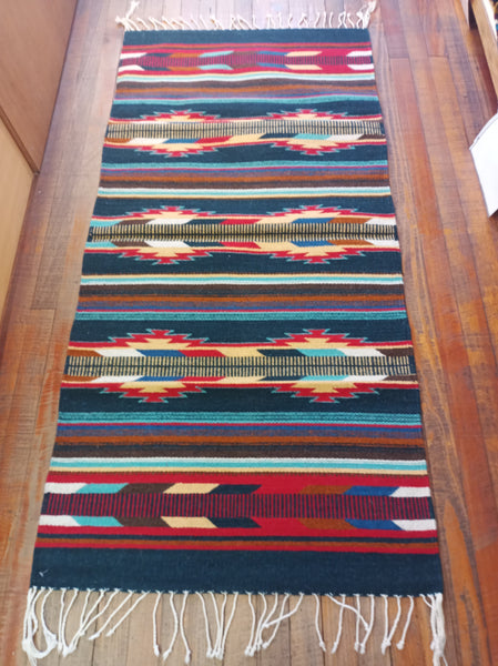 Zapotec Handwoven Wool Rug; 30"x60"; ZAP9-2-11