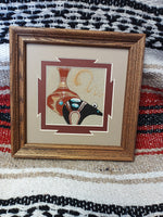 Navajo Sand Painting by Michael Watchman; 7"x7"; SP911-9