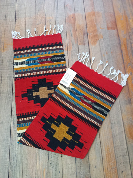 Zapotec Handwoven Wool Table Runner; 10"x40"; ZP99-5