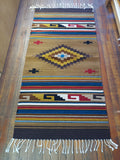 Zapotec Handwoven Wool Rug; 30"x60"; Z22-7