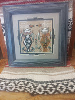 Navajo Sand Painting by Marlene Doby; 10"x10"; SP916-4