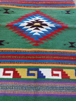 Zapotec Handwoven Wool Rug; 22"x44"; ZP4-16