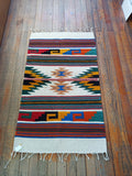 Zapotec Handwoven Wool Rug; 22"x44"; ZP4-11