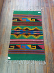 Zapotec Handwoven Wool Rug; 22"x44"; ZP4-10