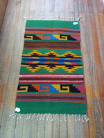 Zapotec Handwoven Wool Rug; 22"x44"; ZP4-10