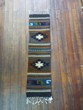Zapotec handwoven Wool Runner; 10"x40"; ZP13-3